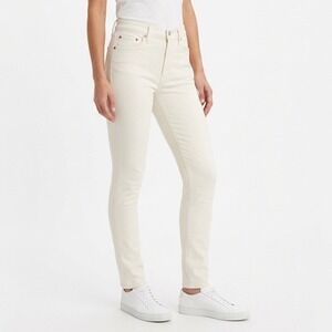 Levi's 721 Skinny Jeans Womens 26 White Denim Cotton Stretch 5-Pockets High Rise